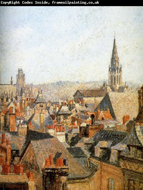 Camille Pissarro Old under the sun roof